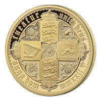 St. Helena 5 Pfund Gothic Crown 2022 2 Oz Gold PP