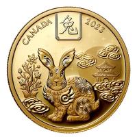 Kanada 100 CAD Lunar Hase 2023 1/2 Oz Gold PP