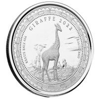 quatorialguinea 1000 CFA Giraffe 2022 1 Oz Silber