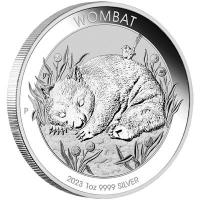 Australien 1 AUD Wombat 2023 1 Oz Silber