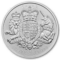 Grobritannien 2 GBP Royal Arms 2023 1 Oz Silber
