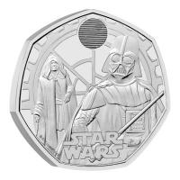 Grobritannien 50 Pence Star Wars(TM) Darth Vader and Emperor Palpatine 2023 8g Kupfer Nickel