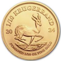 Sdafrika Krgerrand 2024 1/10 Oz Gold