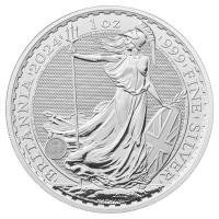 Grobritannien 2 GBP Britannia 2024 1 Oz Silber