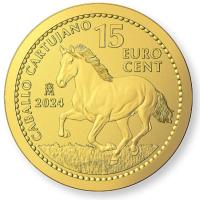 Spanien - 0,15 EURO Kartuserpferd 2024 - 1/10 Oz Gold