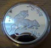 China Lunar Maus (2008) - 1 Oz Silber