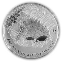 Neuseeland 1 NZD Kiwi 2021 1 Oz Silber Blister
