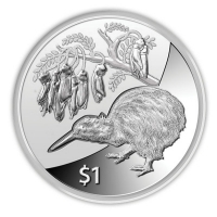 Neuseeland 1 NZD Kiwi 2012 1 Oz Silber PP